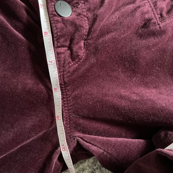 J brand velvet deep mulberry high rise skinny - Picture 9 of 13